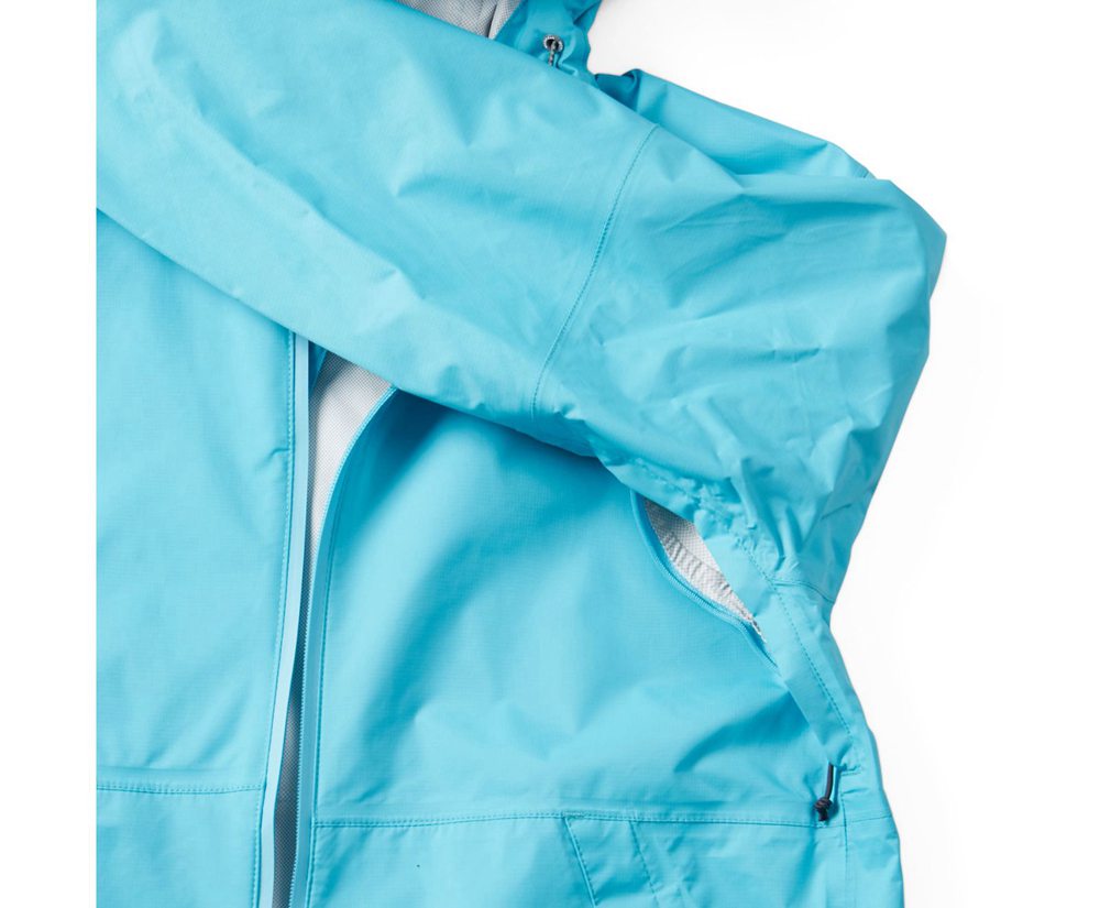 Merrell Jackets Blue - Fallon Rain - Womens 06WABNJVR